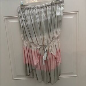 Elegant Tie-Dye romper in Green and Pink